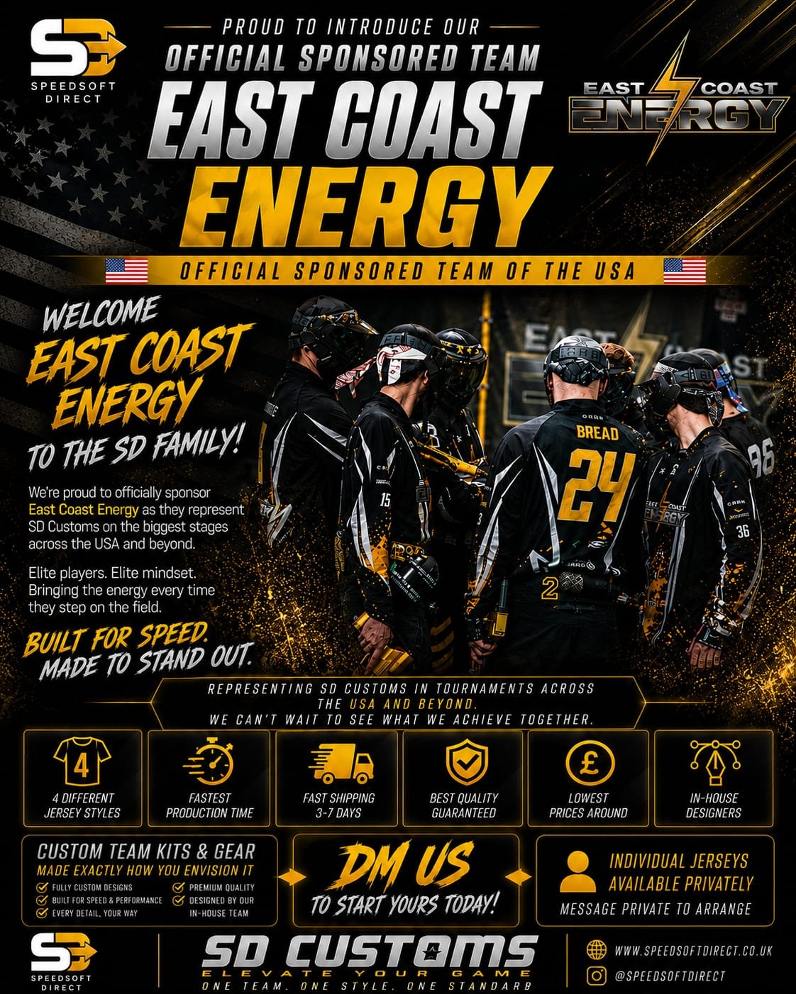 East Coast Energy USA wearing SD Customs