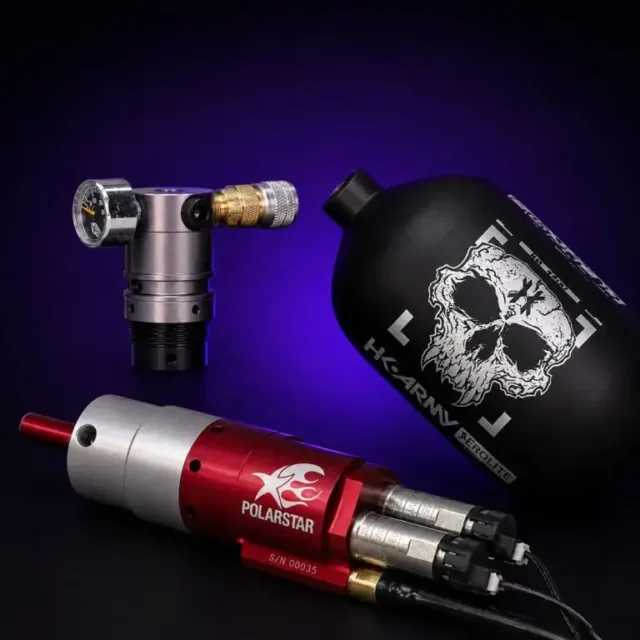 HPA airsoft engines regulators tanks and accessories